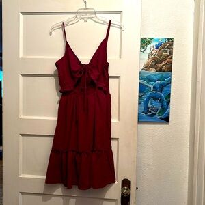 Red SHIEN dress